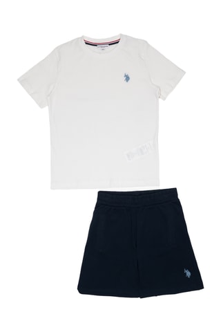 T-shirt e calções - Branco