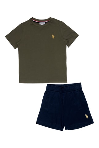 T-shirt e calções - Verde