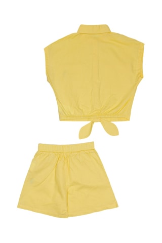 Camisa e calções em linho - Amarelo