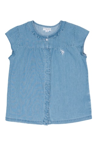 Camisa de ganga - Azul