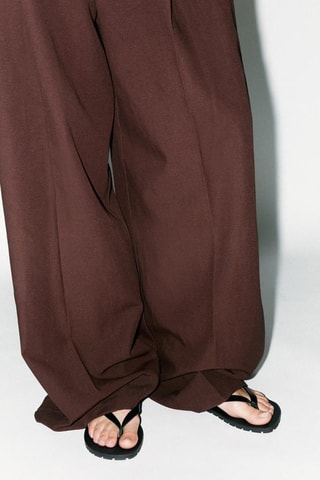 Chinelos de dedo em couro - Preto