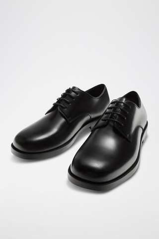 Derbies em couro - Preto