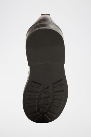 Derbies em couro - Castanho