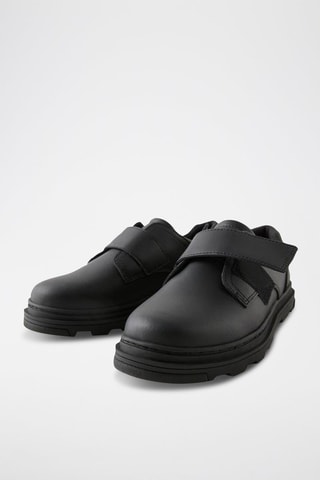 Derbies em couro - Preto