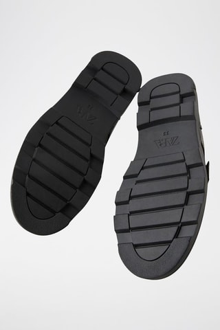 Derbies em couro - Preto