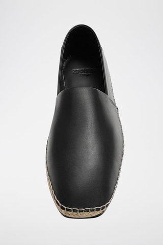 Alpargatas em couro - Preto