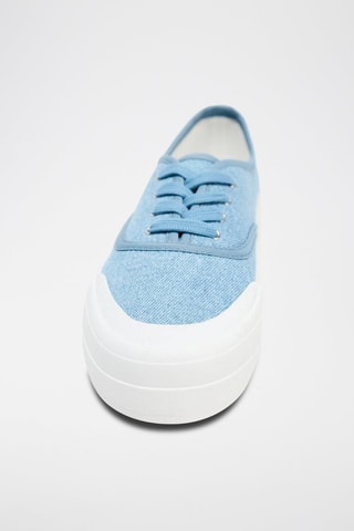 Ténis plataforma - Azul-celeste