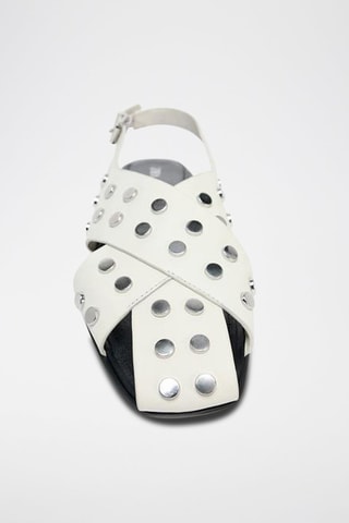 Sandálias em couro - Branco