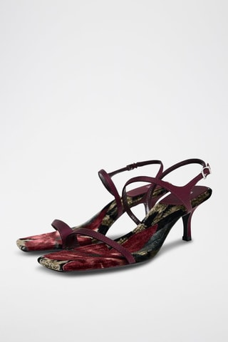 Sandálias de salto - Bordô