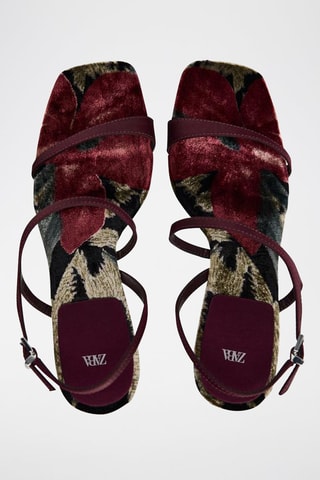 Sandálias de salto - Bordô