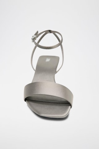 Sandálias de salto - Cinzento-claro