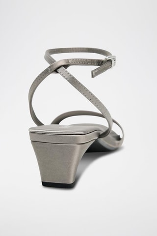 Sandálias de salto - Cinzento-claro