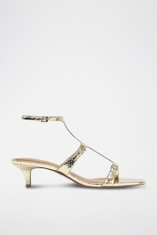 Sandálias de salto - Dourado