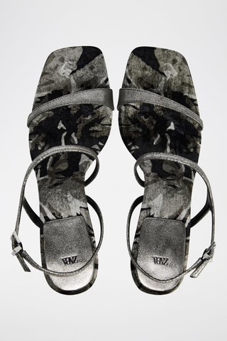 Sandálias de salto - Prateado