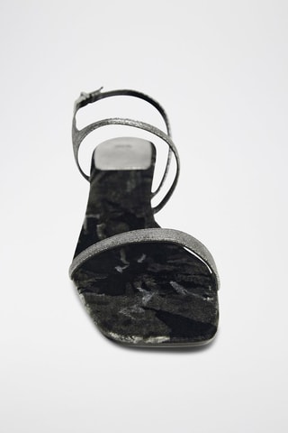 Sandálias de salto - Prateado