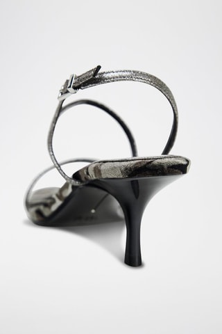 Sandálias de salto - Prateado