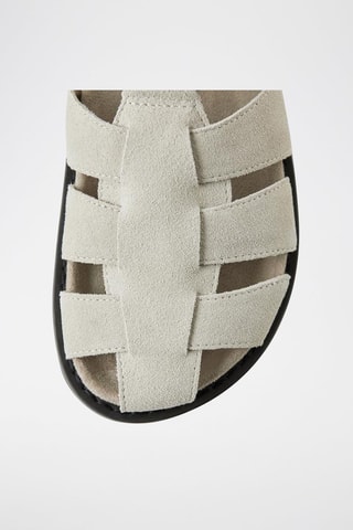 Sandálias em nobuck - Cru