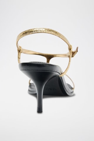 Sandálias de salto - Dourado