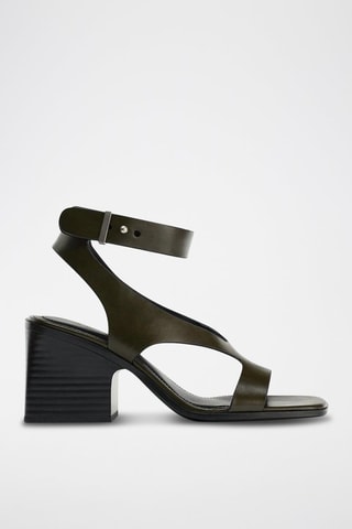 Sandálias de salto - Caqui