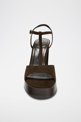 Sandálias de salto - Castanho-escuro