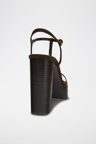 Sandálias de salto - Castanho-escuro