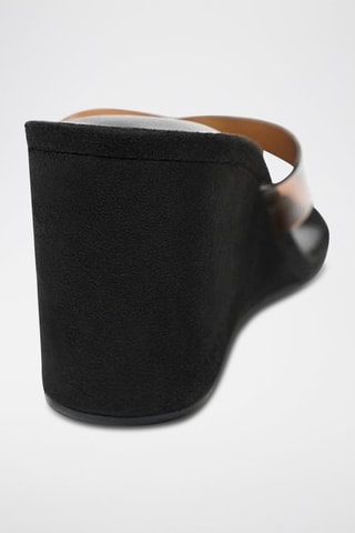 Sandálias com cunha - Preto
