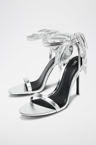 Sandálias de salto - Prateado