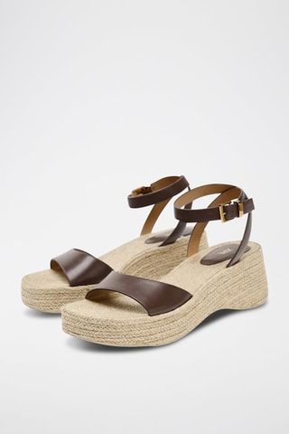 Sandálias de salto - Castanho-claro