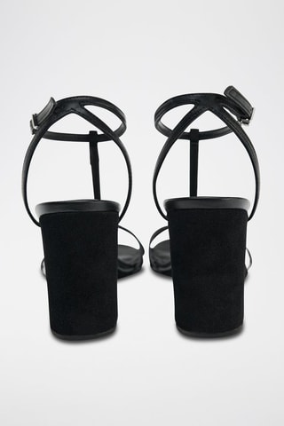 Sandálias com cunha - Preto