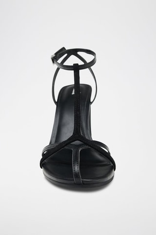 Sandálias com cunha - Preto