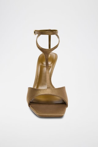 Sandálias de salto - Caqui