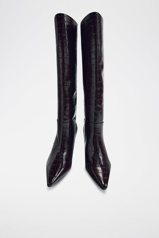 Botas envernizadas - Bordô