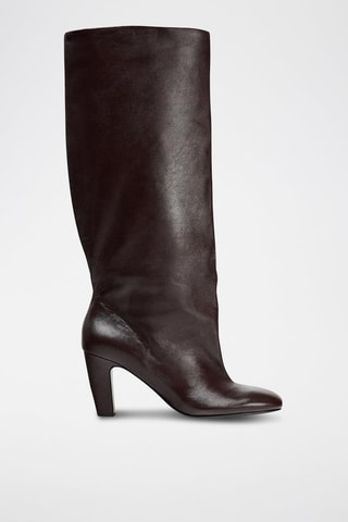 Botas em couro - Castanho