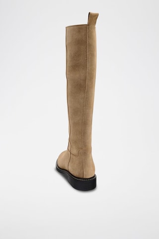 Bottes en nubuck - Beige
