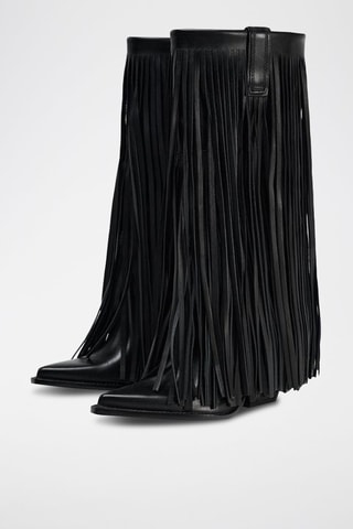 Botas em couro - Preto