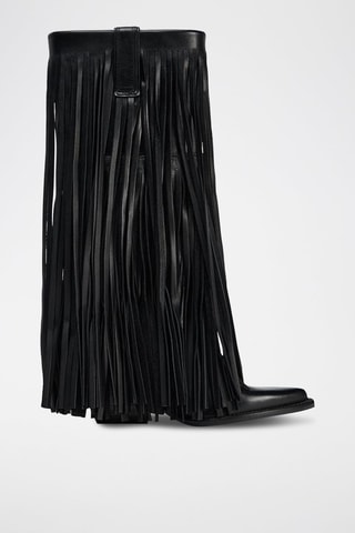 Botas em couro - Preto