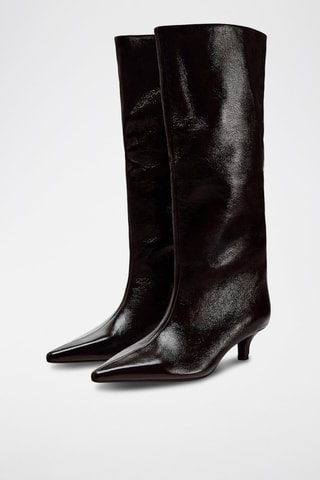 Botas envernizadas - Bordô