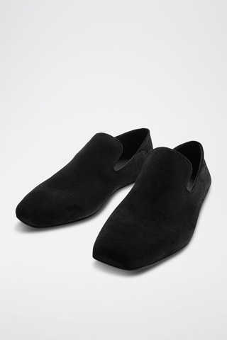 Mocassins de nobuck - Preto