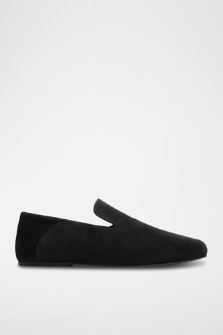 Mocassins de nobuck - Preto