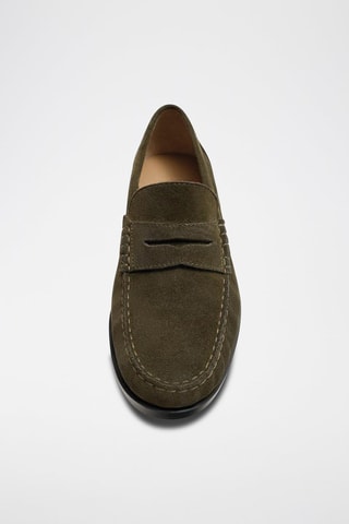 Mocassins de nobuck - Caqui