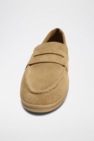 Mocassins de nobuck - Bege