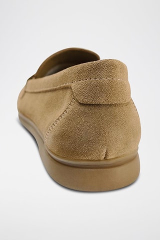 Mocassins de nobuck - Bege