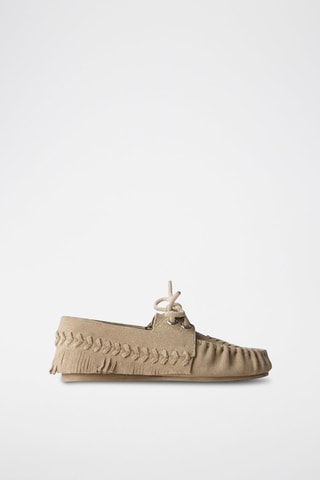 Mocassins de nobuck - Bege