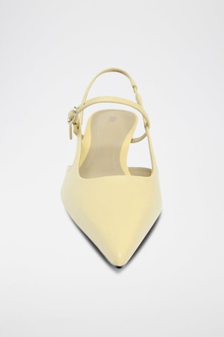 Sapatos de salto em couro - Cru