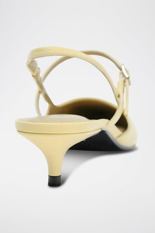 Sapatos de salto em couro - Cru