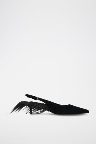 Sapatos de salto em nobuck - Preto