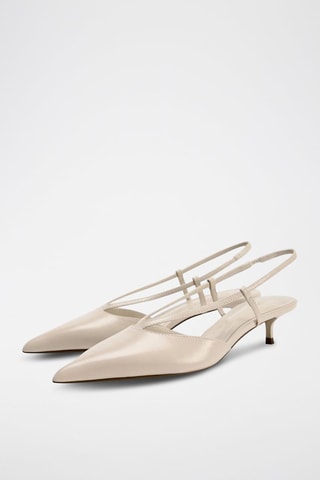 Sapatos de salto em couro - Branco