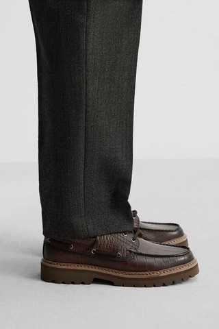 Sapatos de vela - Castanho