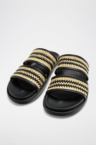 Mules - Preto e bege