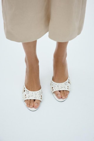 Mules de salto - Branco